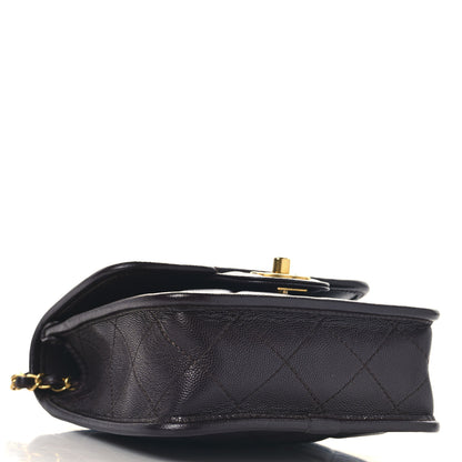 Chanel Caviar School Memory Mini Top Handle Flap  Burgundy 4 of 10