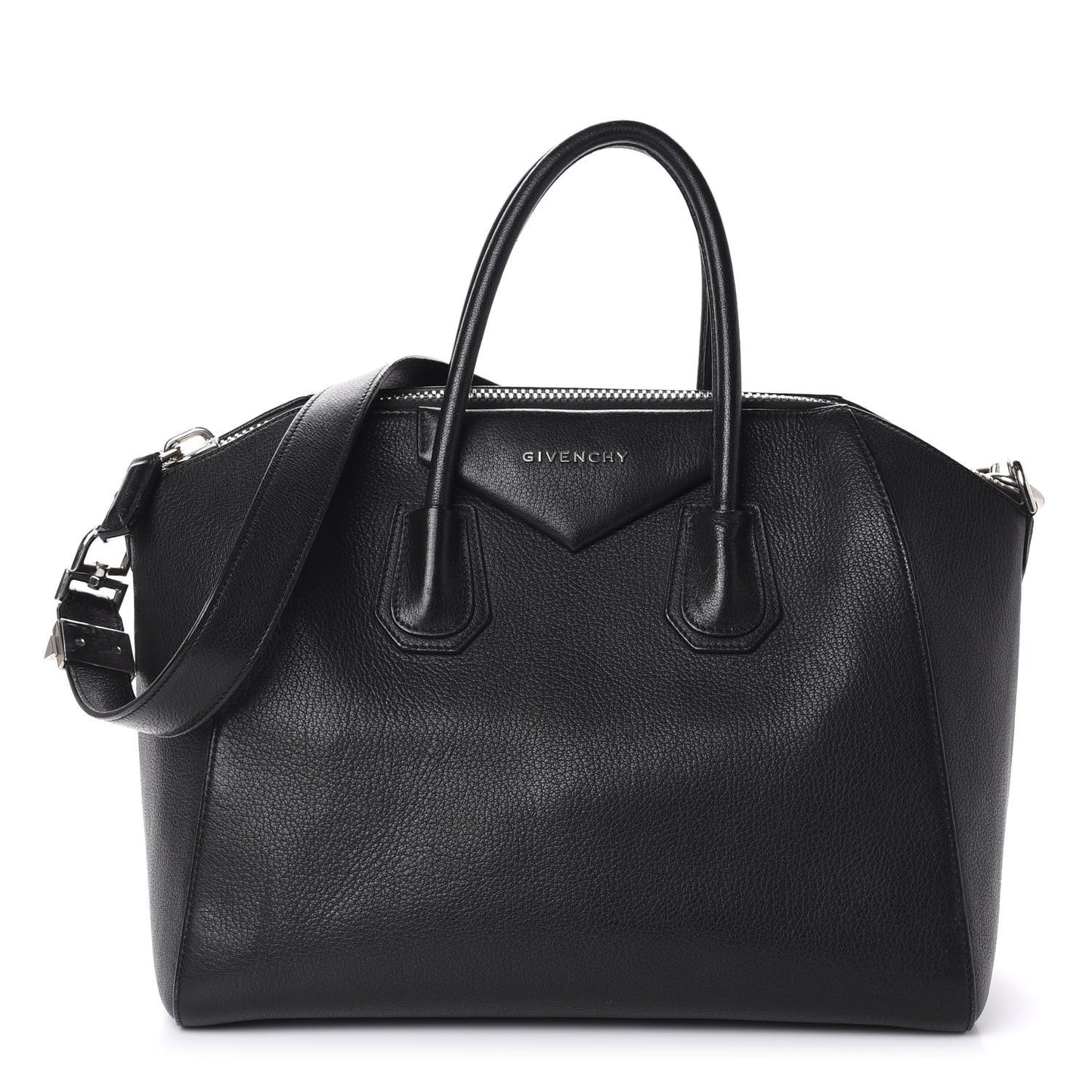 Sugar Goatskin Medium Antigona Black