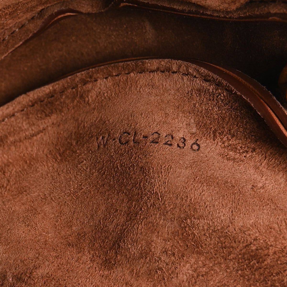 Celine Shiny Lambskin Soft Triomphe Little Half Moon Bag Soft Tan 8 of 11