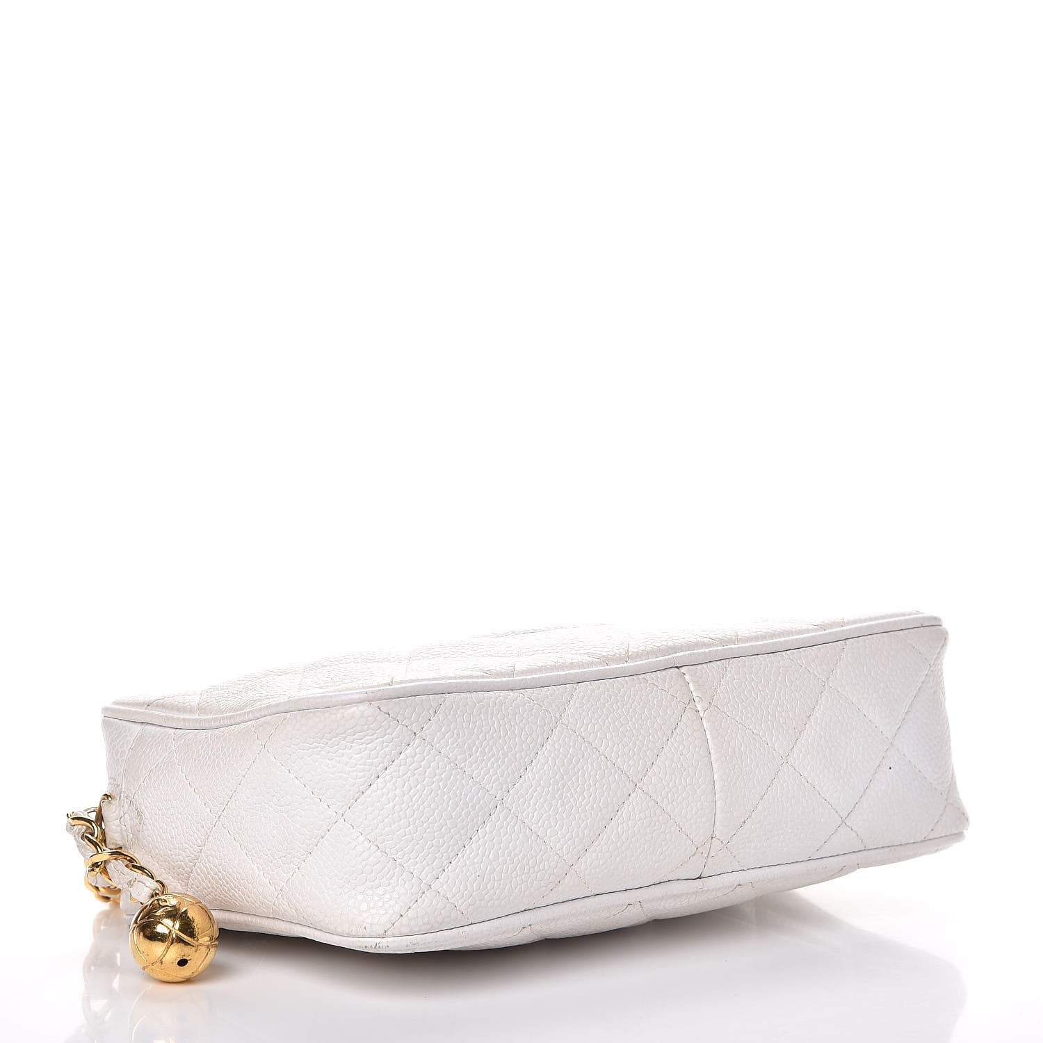 Chanel Caviar Quilted Camera Case White 4 of 22