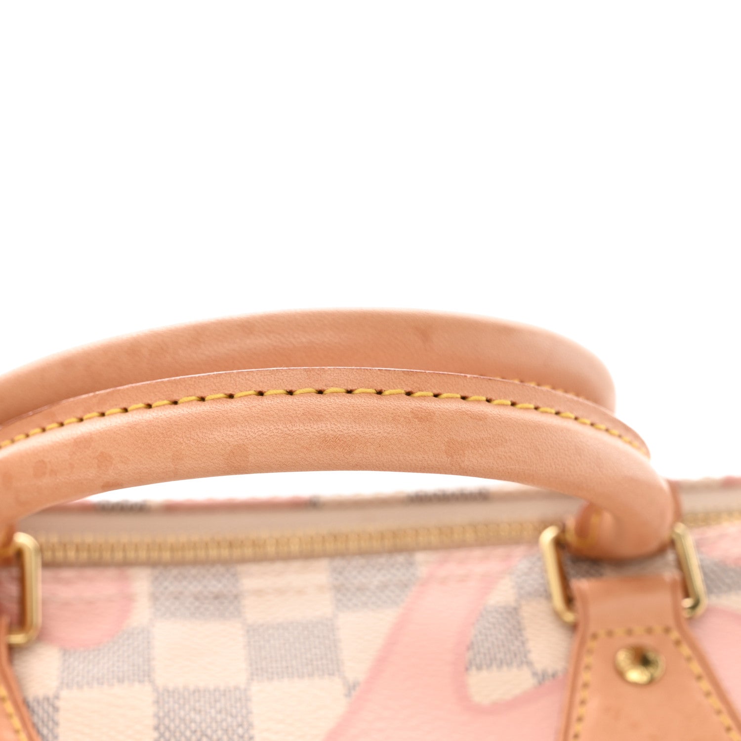Louis Vuitton Damier Azur Tahitienne Speedy Bandouliere 30 Rose Ballerine 11 of 11