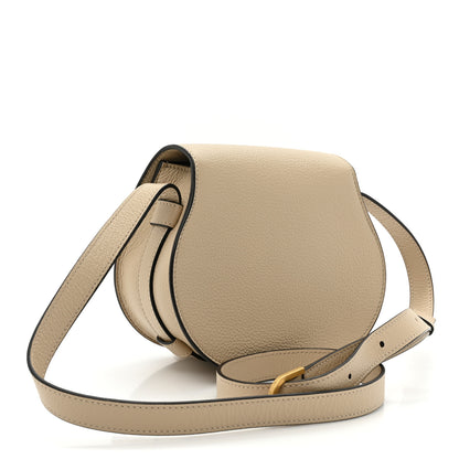 Chloe Grained Calfskin Small Marcie Saddle Bag Root Beige 3 of 9