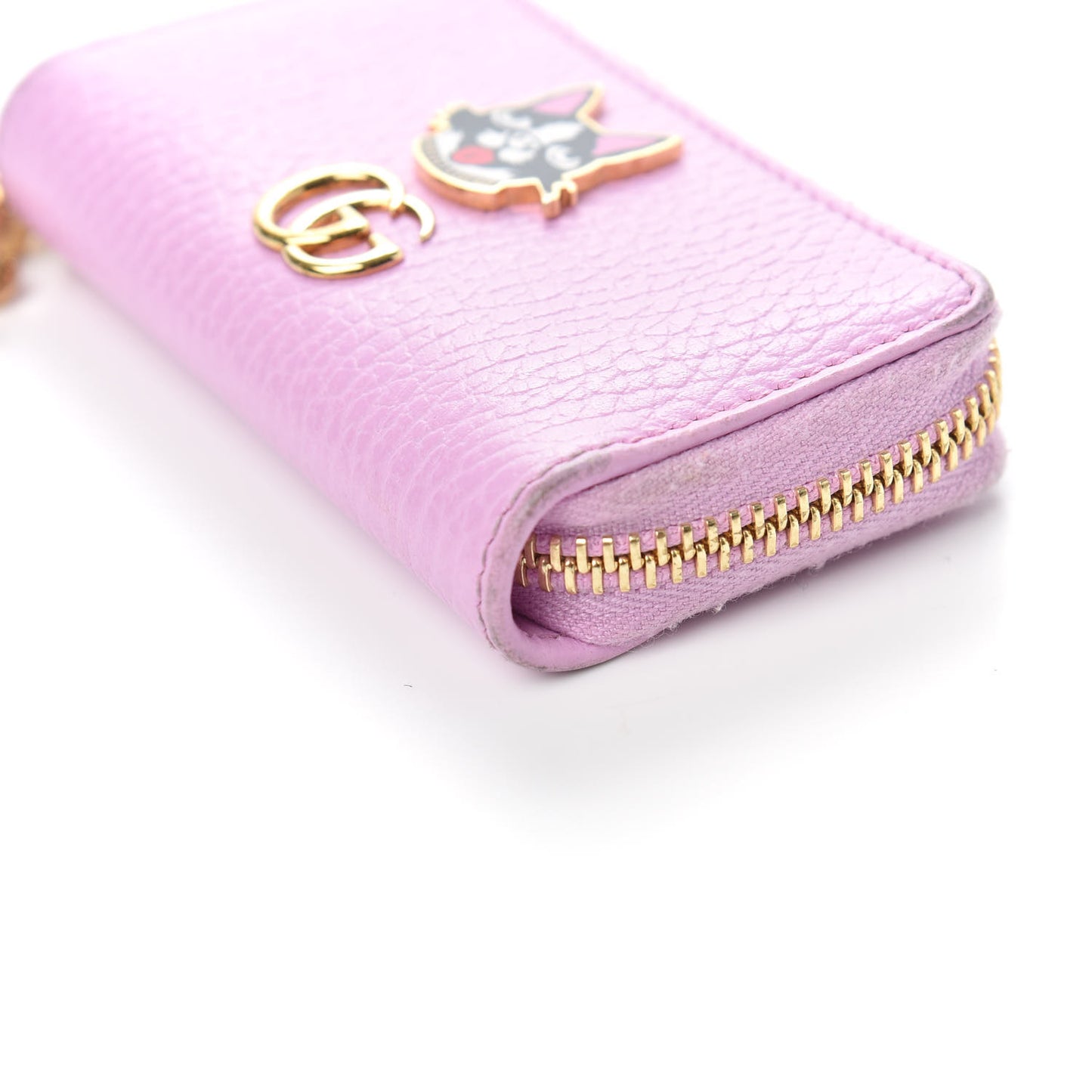 Dollar Calfskin Bosco Zip Around Key Case Malva