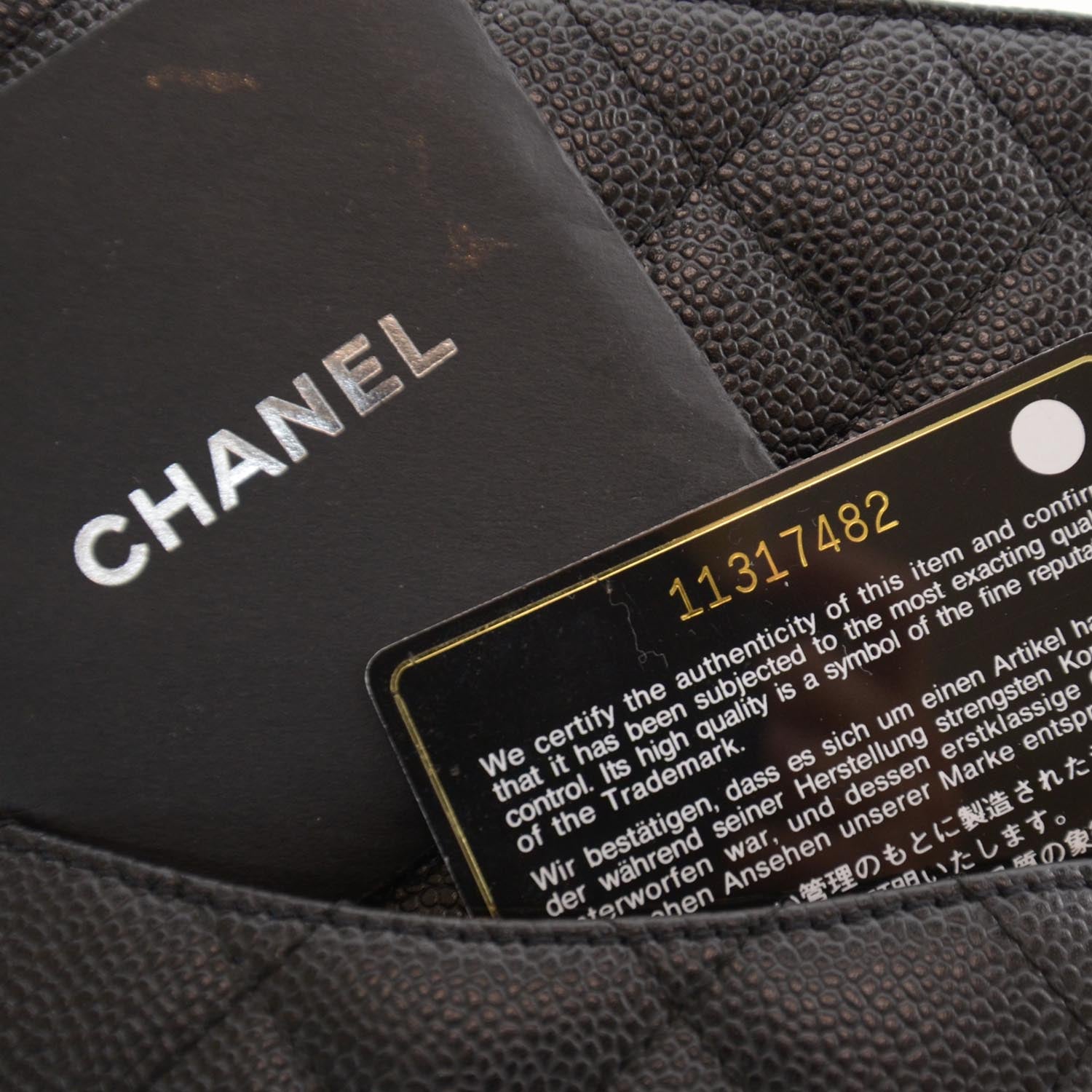 Chanel Caviar Petit Shopping Tote PST Black 9 of 9
