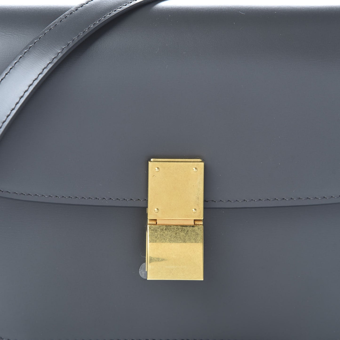 Box Calfskin Teen Classic Box Flap Bag Anthracite