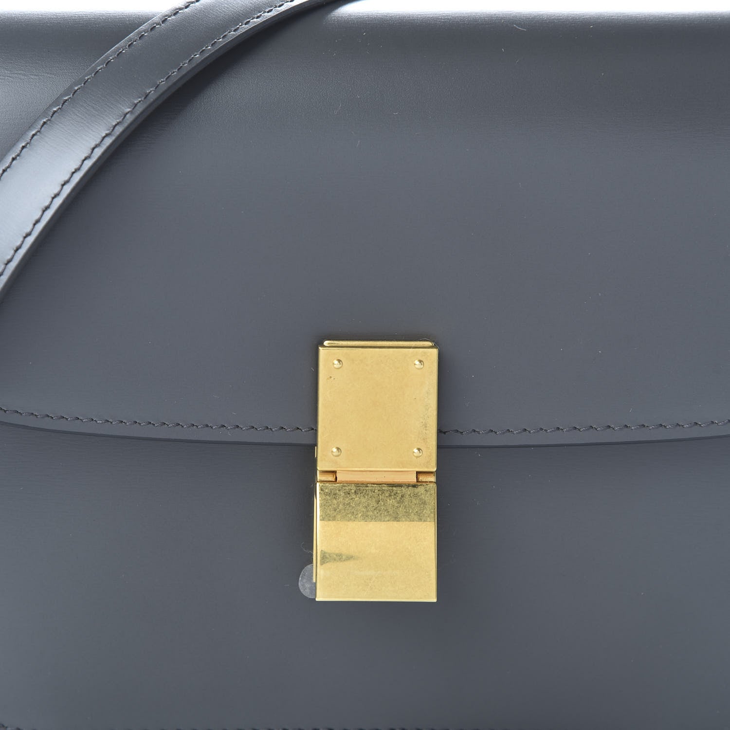 Celine Box Calfskin Teen Classic Box Flap Bag Anthracite 9 of 9