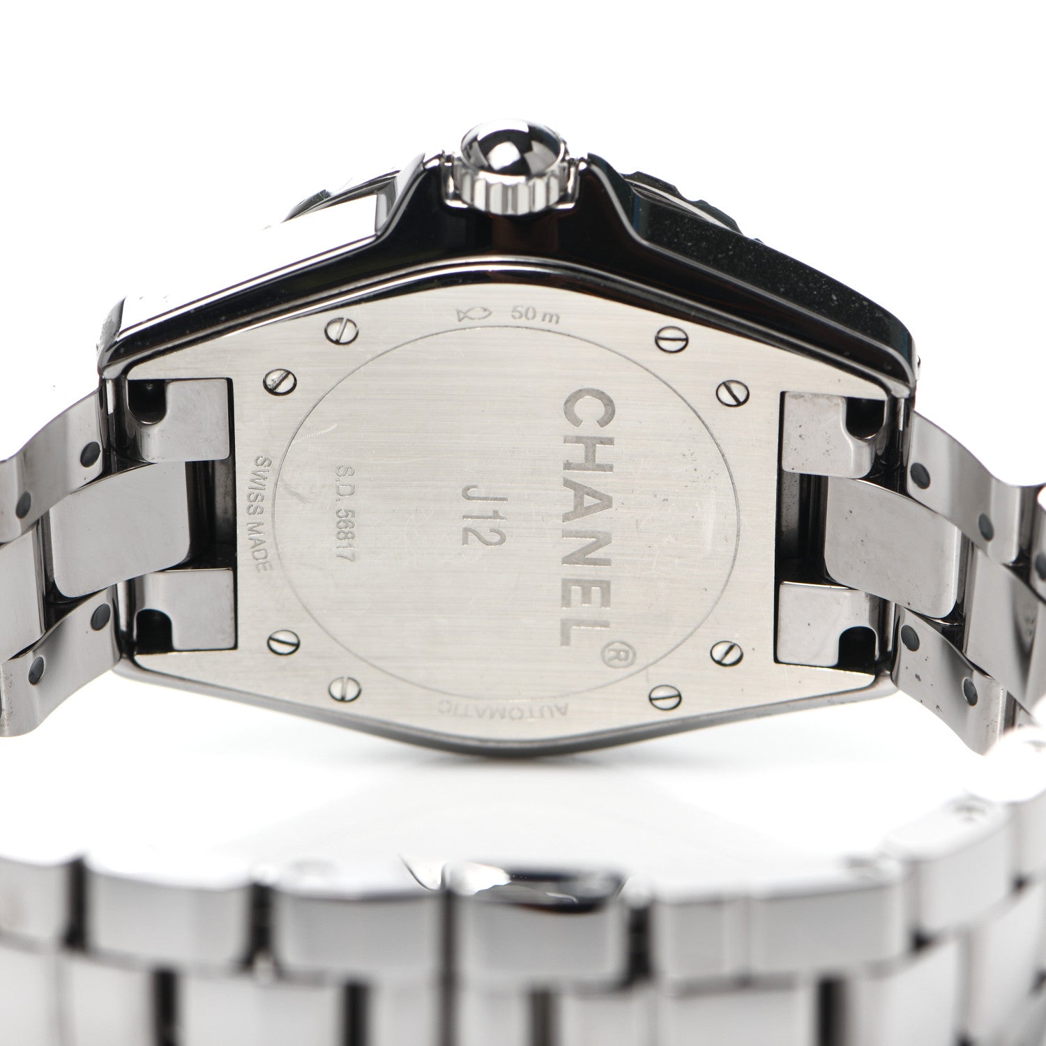 Chanel Titanium Ceramic Diamond Bezel 38mm J12 Automatic Watch 4 of 6