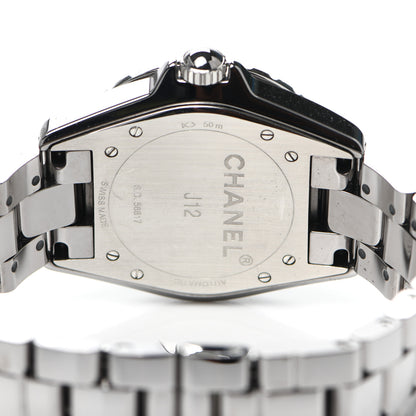 Chanel Titanium Ceramic Diamond Bezel 38mm J12 Automatic Watch 4 of 6