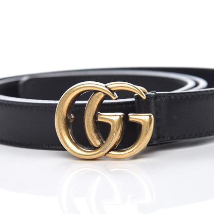 Gucci Calfskin Double G 20mm Belt 75 30 Black 7 of 7