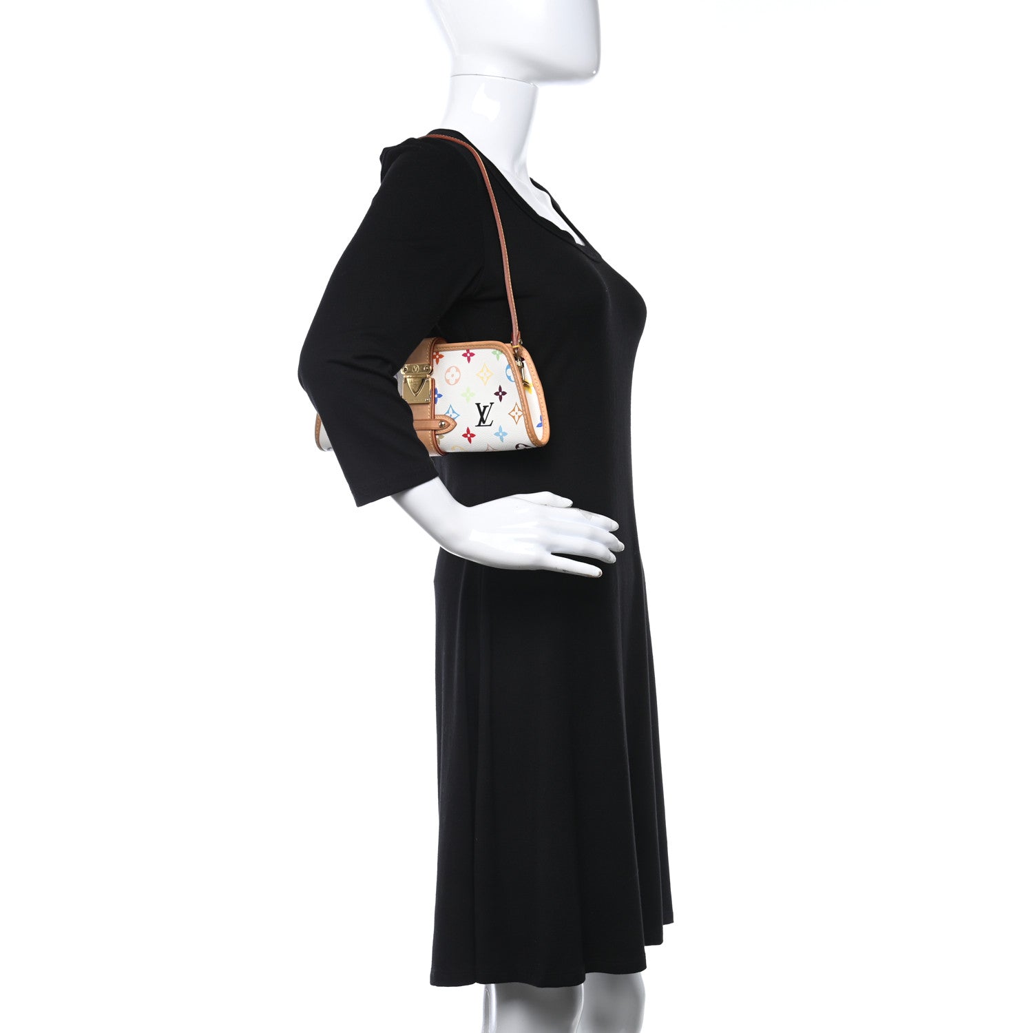 Louis Vuitton Monogram Multicolor Shirley White 2 of 8