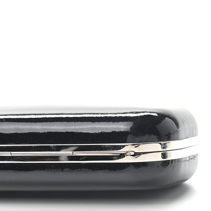 Alexander McQueen Patent Knuckle Box Clutch Black 9 of 9