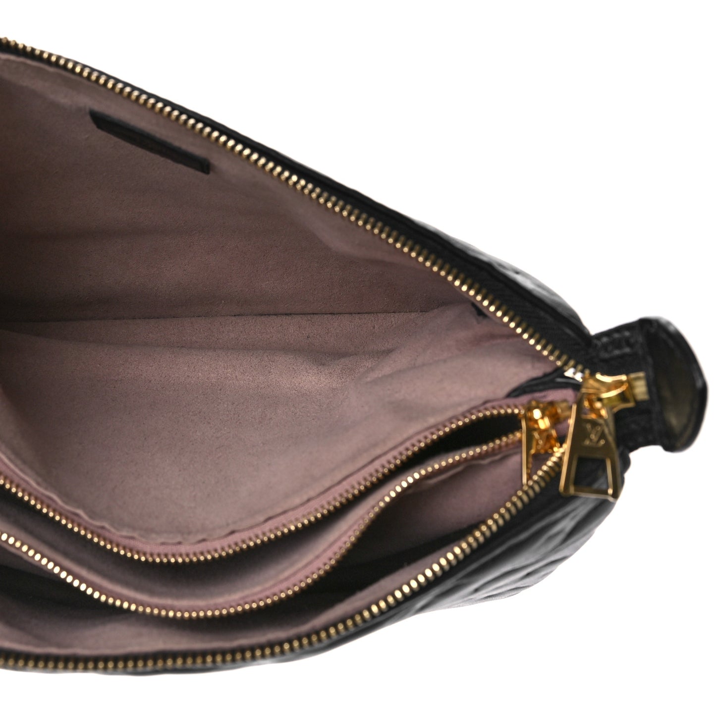 Lambskin Embossed Monogram Coussin PM Black