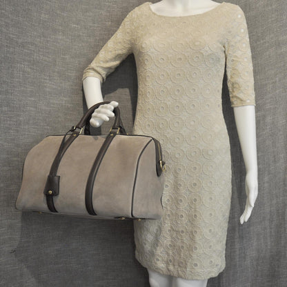Louis Vuitton Suede Calfskin SC Bag Beige 2 of 8