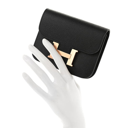 Hermes Epsom Constance Slim Wallet Black 2 of 11