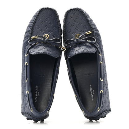 Louis Vuitton Empreinte Gloria Loafers 38 Navy 2 of 11