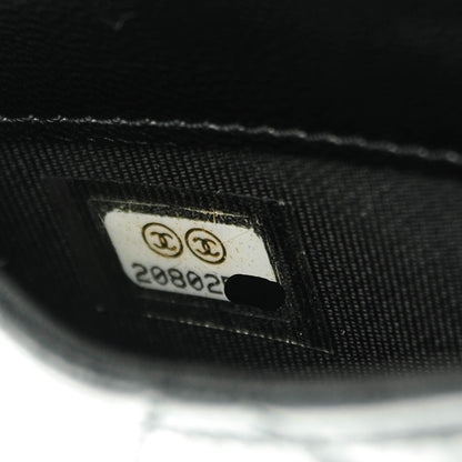 Chanel Lambskin Quilted Flap Card Holder Black 8 of 8