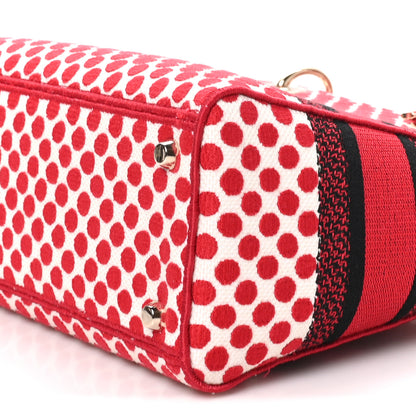 Christian Dior Canvas Medium DiorAmour Dots Lady D-Lite Red 9 of 9