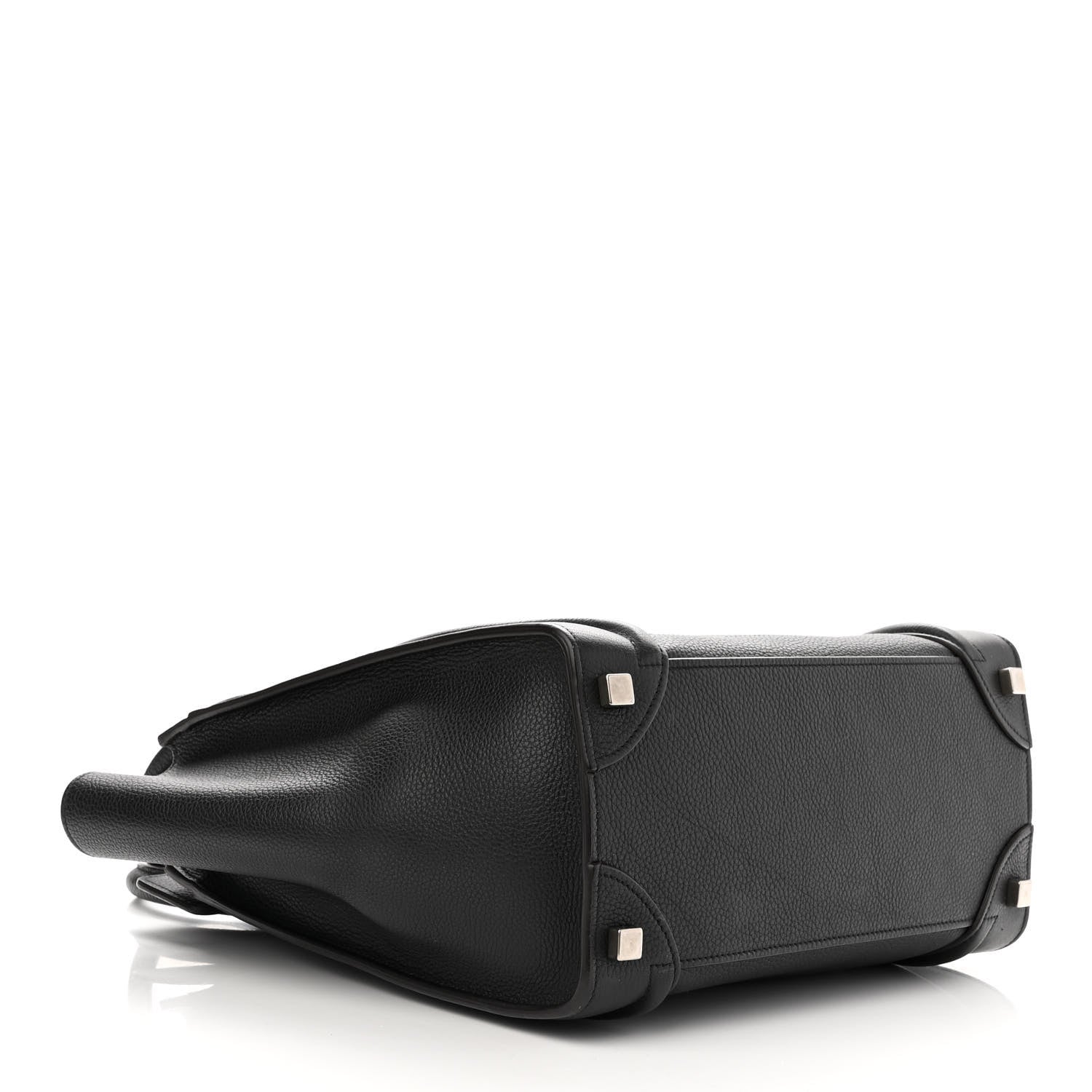 Celine Drummed Calfskin Micro Luggage Black 4 of 12