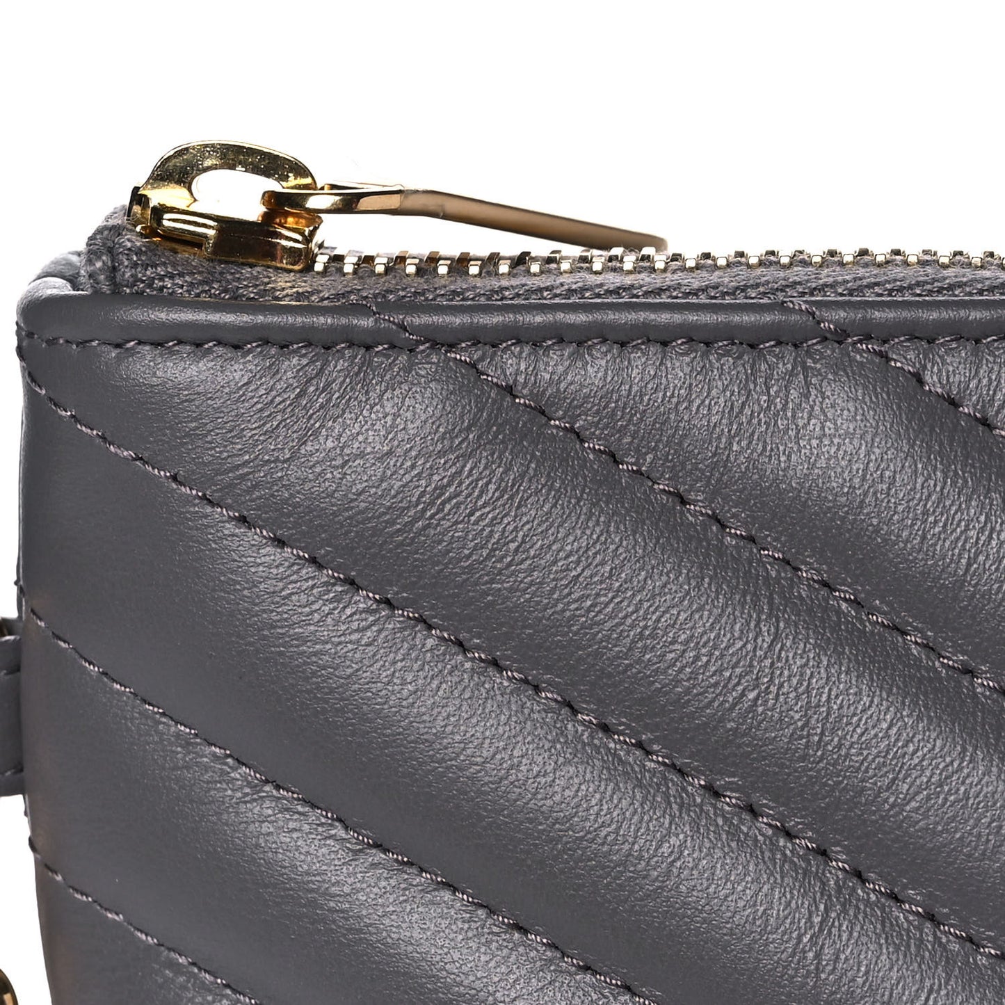 Calfskin Matelasse Monogram Cassandre Tablet Pouch Smog