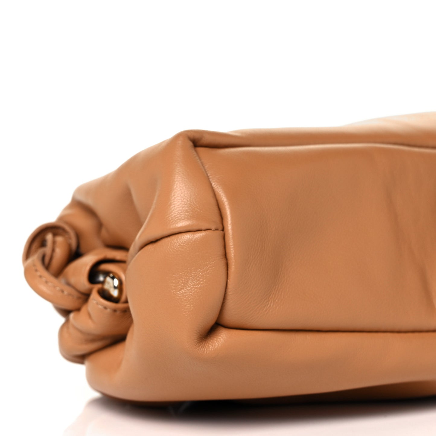 Lambskin Cloud Mini Clutch Caramel