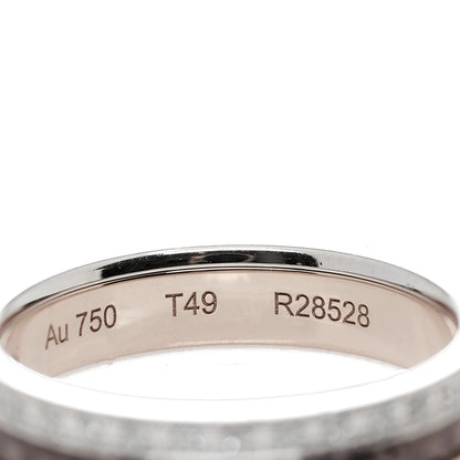 Boucheron 18K Pink White Gold PVD Diamond Quatre Classique Wedding Band Ring 49 5 6 of 6