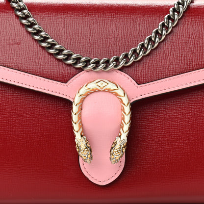 Gucci Azalea Calfskin Enamel Mini Dionysus Chain Wallet New Cherry Red Wild Rose Off White 8 of 10