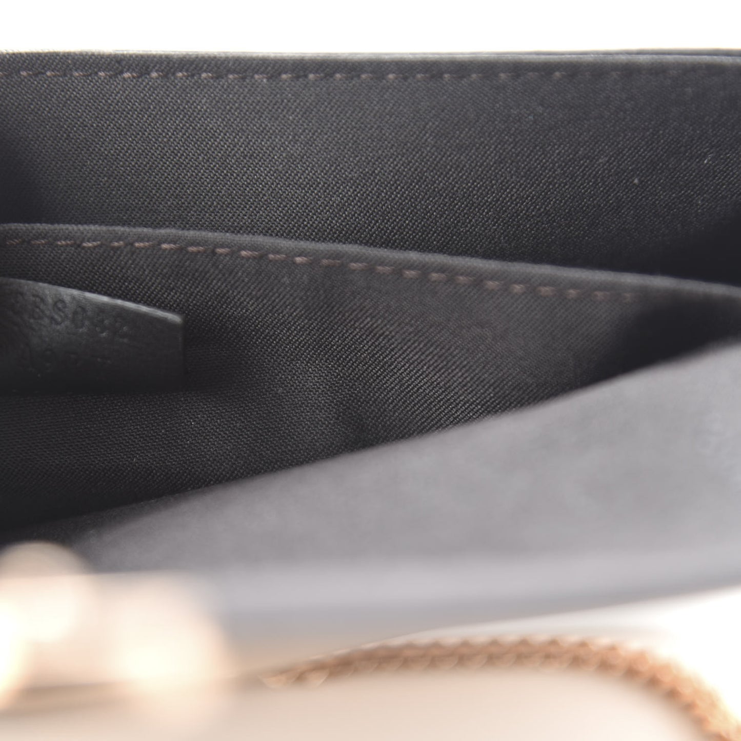Vitello Laminato F is Fendi Envelope Wallet on Chain Rame