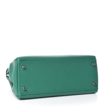 Hermes Taurillon Clemence Kelly Retourne 28 Vert Vertigo 5 of 33