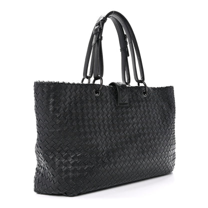 Bottega Veneta Nappa Intrecciato Medium Roma Tote Black 3 of 14