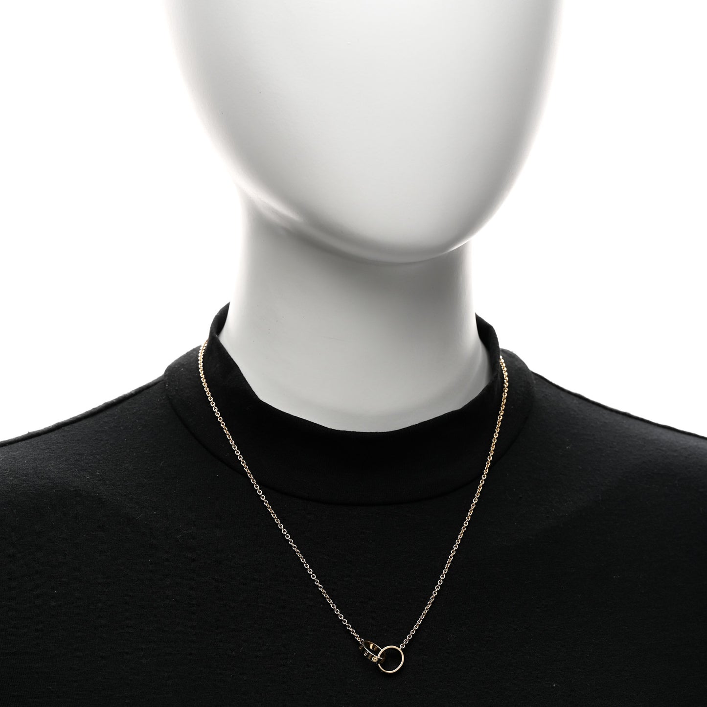 18K Yellow Gold Interlocking LOVE Necklace