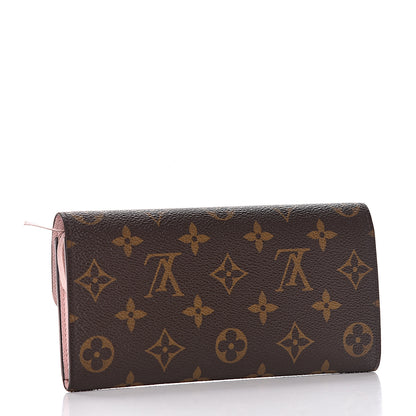 Louis Vuitton Monogram Emilie Wallet Rose Ballerine 3 of 14