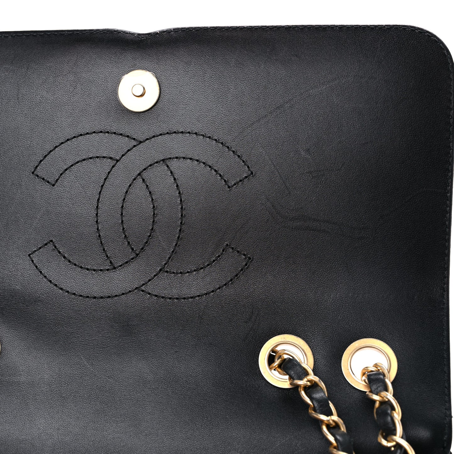 Caviar Quilted Medium CC Filigree Flap Black