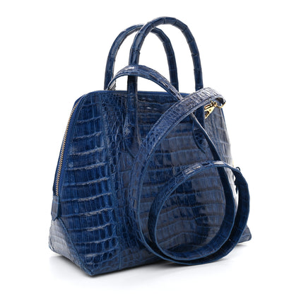Nancy Gonzalez Crocodile Tote Electric Blue 3 of 8
