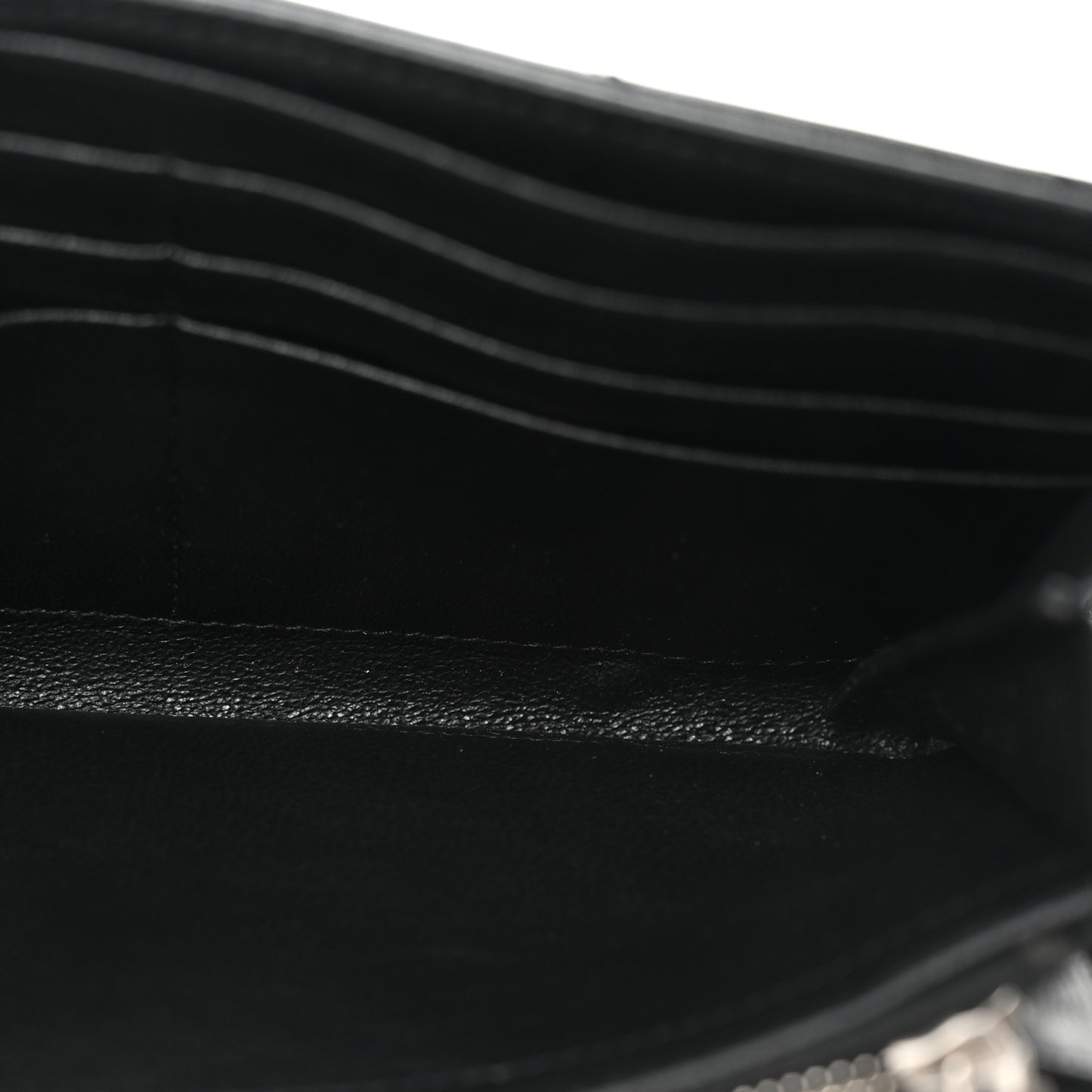 Lambskin Y Quilted Monogram Large Loulou Flap Wallet Black