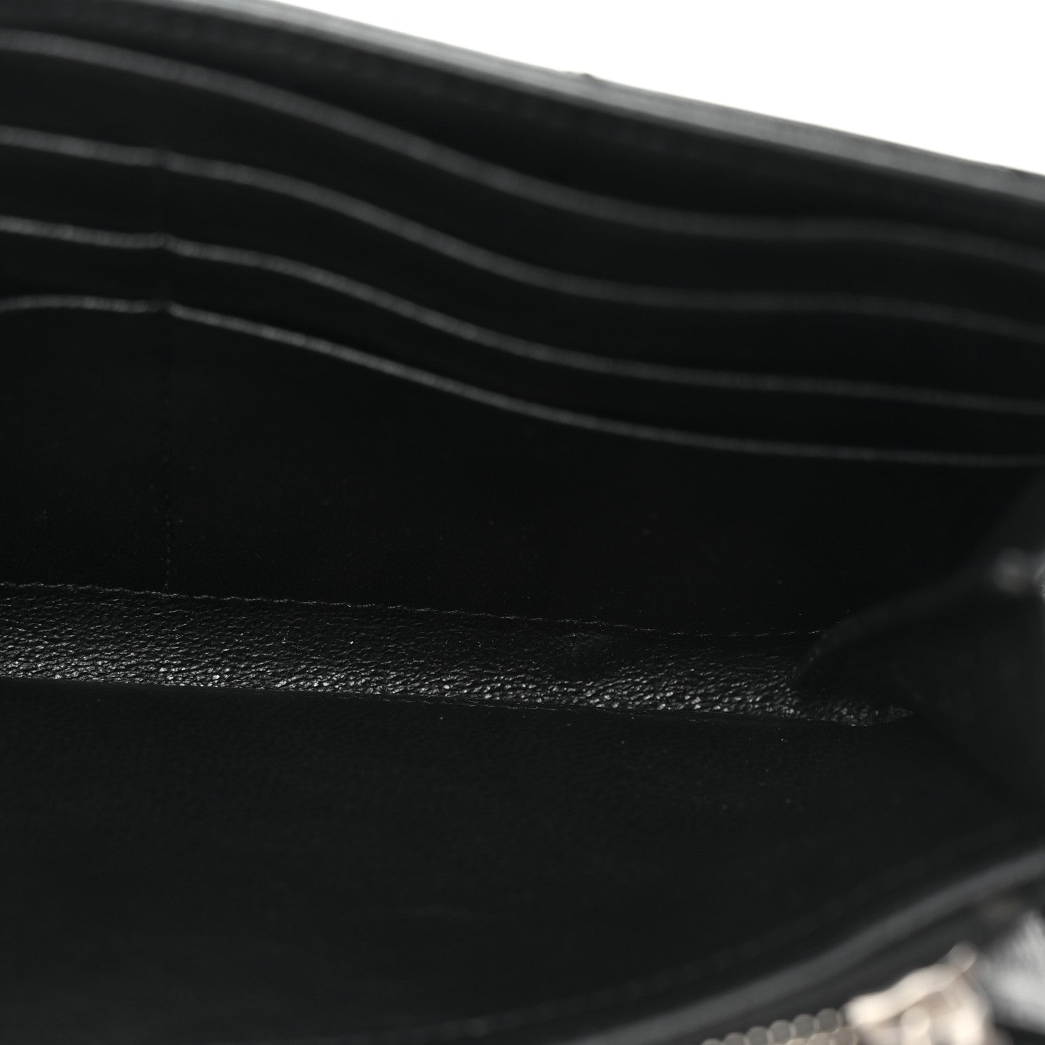 Saint Laurent Lambskin Y Quilted Monogram Large Loulou Flap Wallet Black 5 of 7