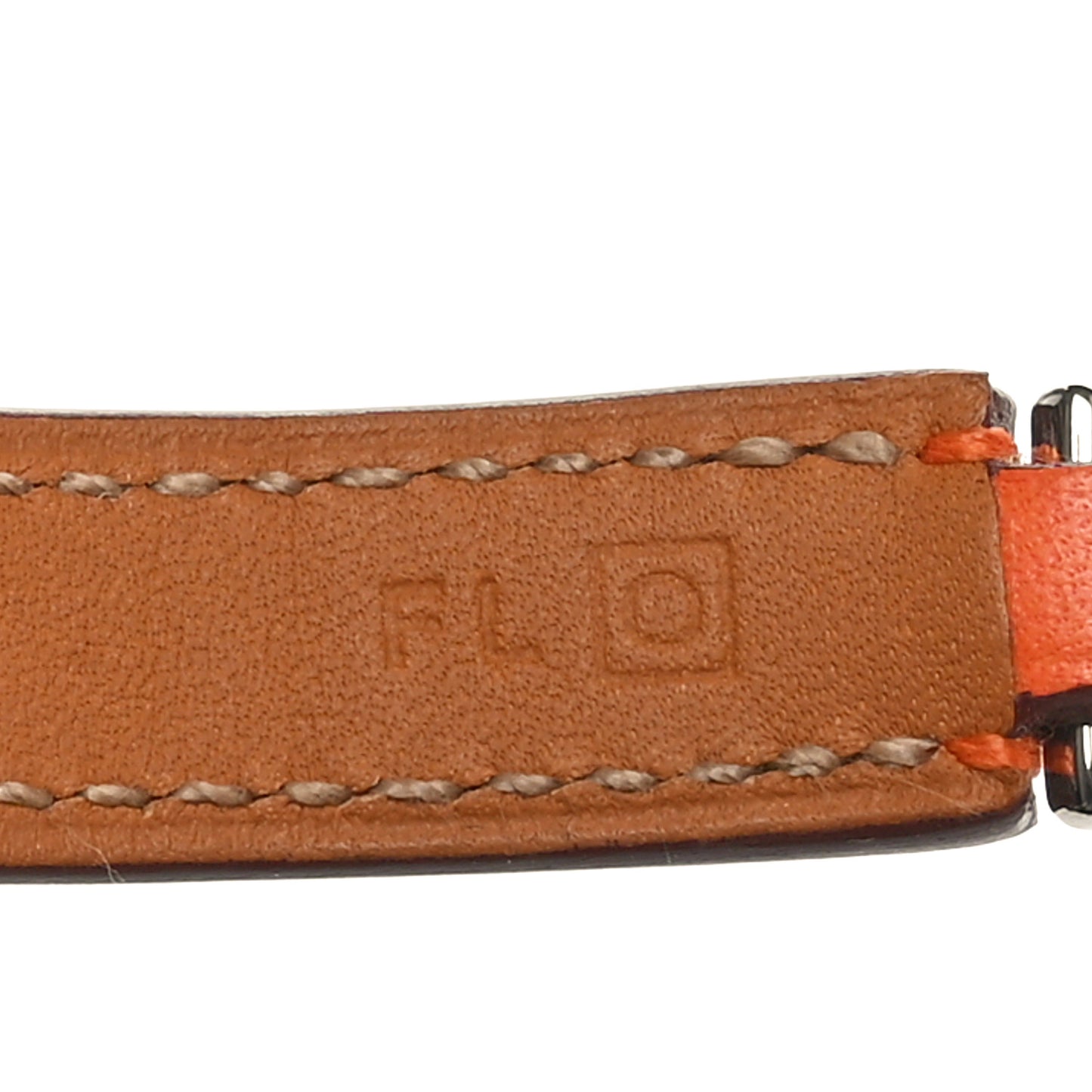 Epsom Rivale Double Tour Bracelet M Orange