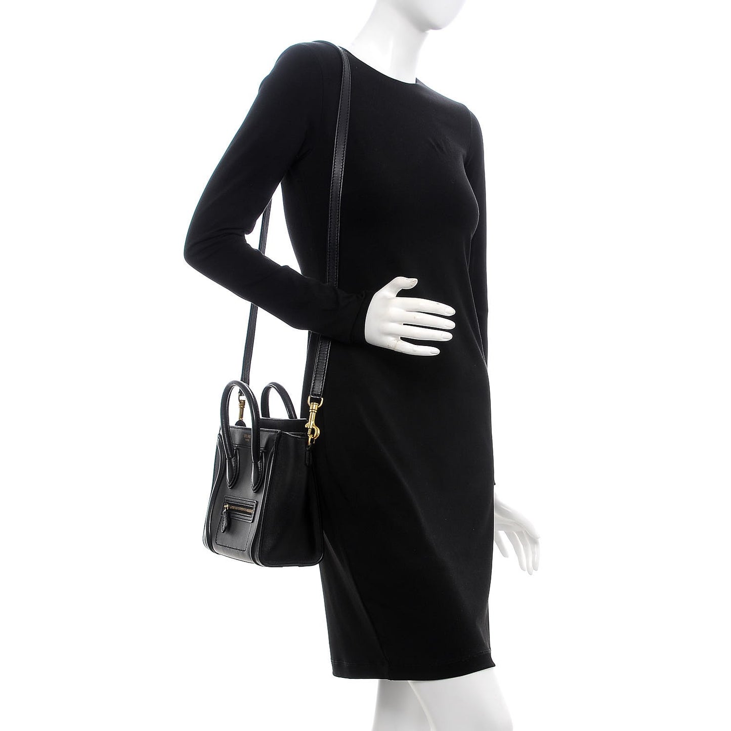 Smooth Calfskin Nano Luggage Black