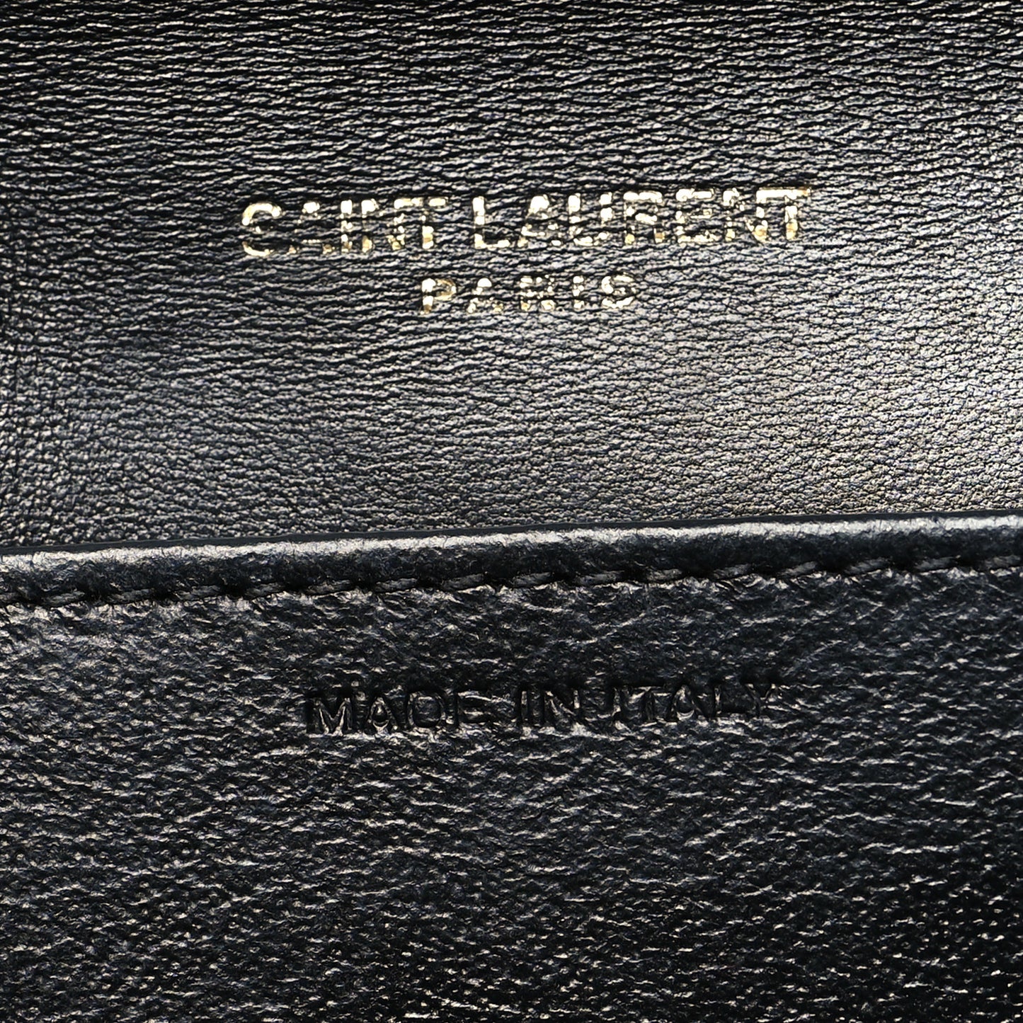 Calfskin Crocodile Embossed Monogram Uptown Chain Wallet Black