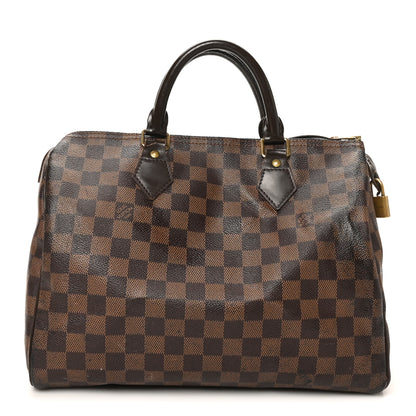 Louis Vuitton Damier Ebene Speedy 30 1 of 12