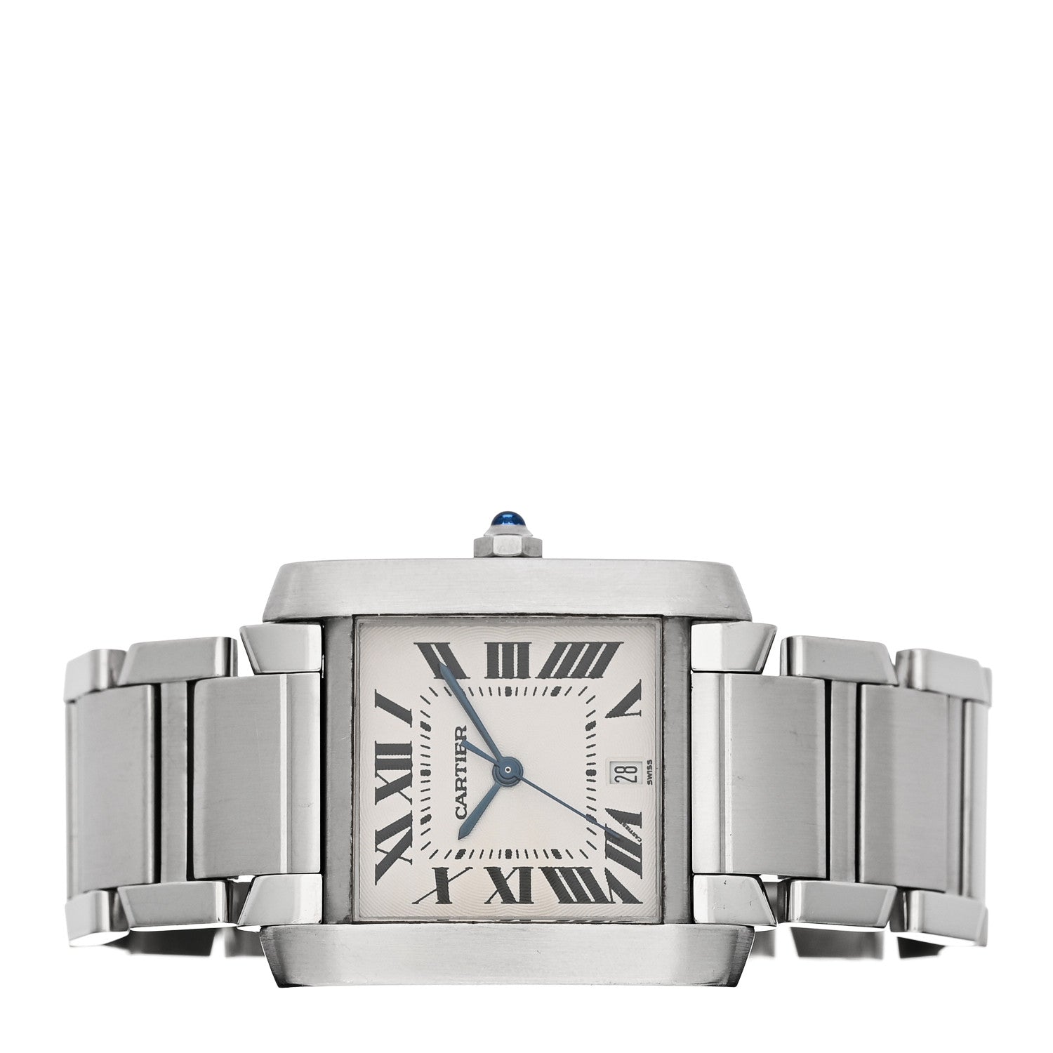 Cartier Stainless Steel 28mm Tank Francaise Automatic Watch 2 of 4