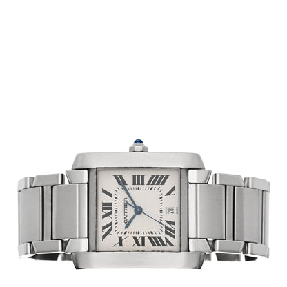 Cartier Stainless Steel 28mm Tank Francaise Automatic Watch 2 of 4