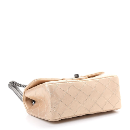 Chanel Metallic Sheepskin Quilted 2.55 Reissue Mini Flap Beige 4 of 10