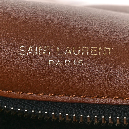 Saint Laurent Suede Monogram Medium Niki Chain Satchel Brun Clair Brun Fonce 7 of 9