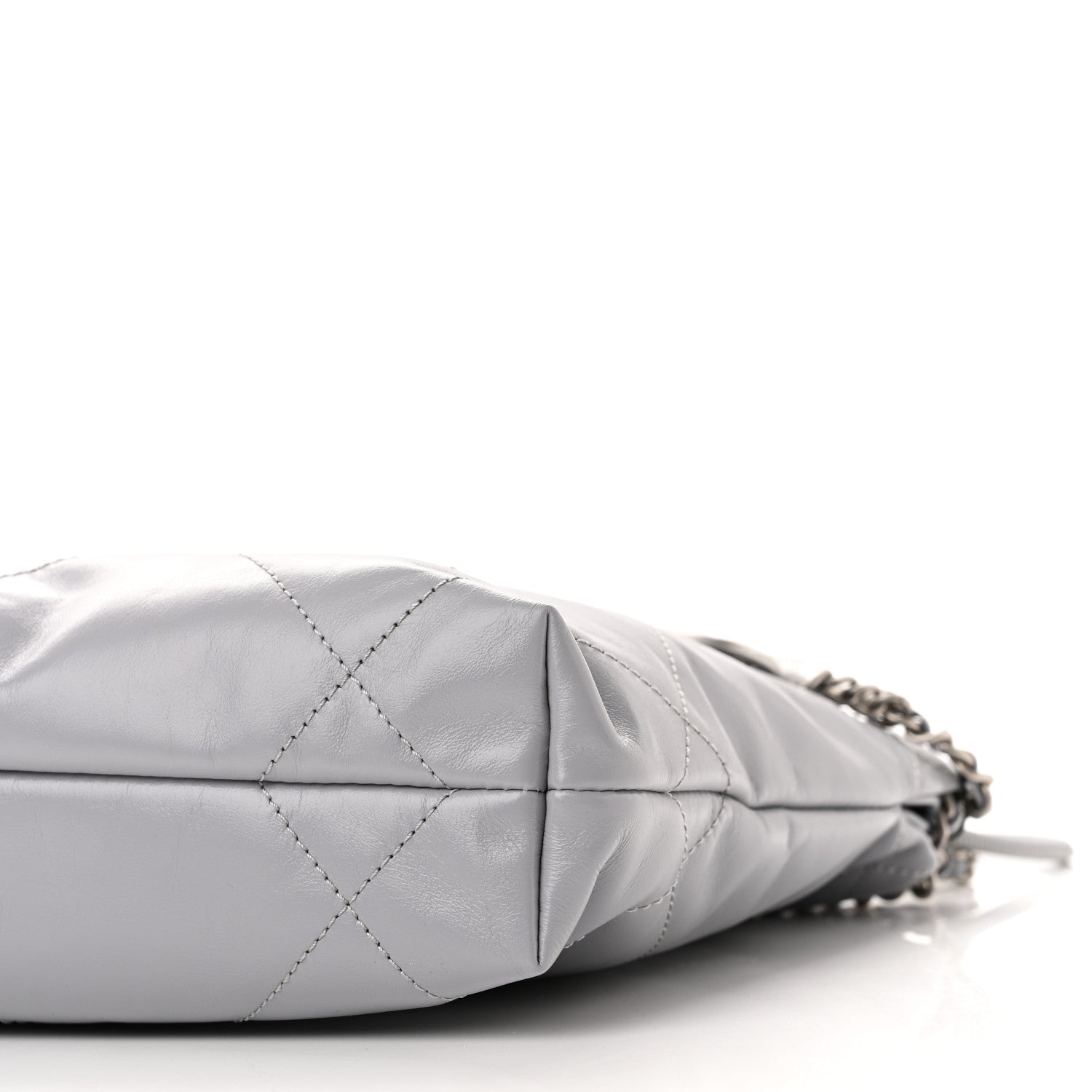 Chanel Shiny Calfskin Quilted Mini Chanel 22 Grey 10 of 10