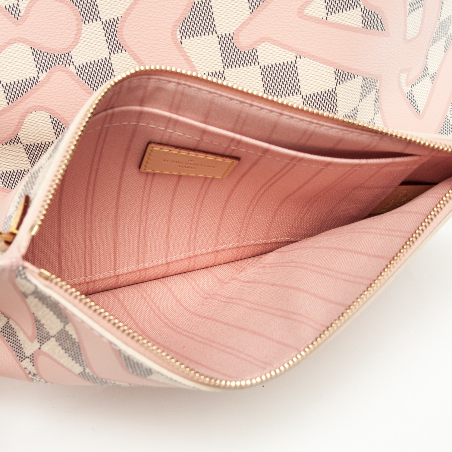 Louis Vuitton Damier Azur Tahitienne Neverfull MM 9 of 10
