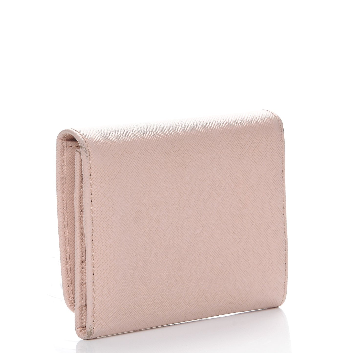 Saffiano Metal Tri-Fold Compact Wallet Cipria