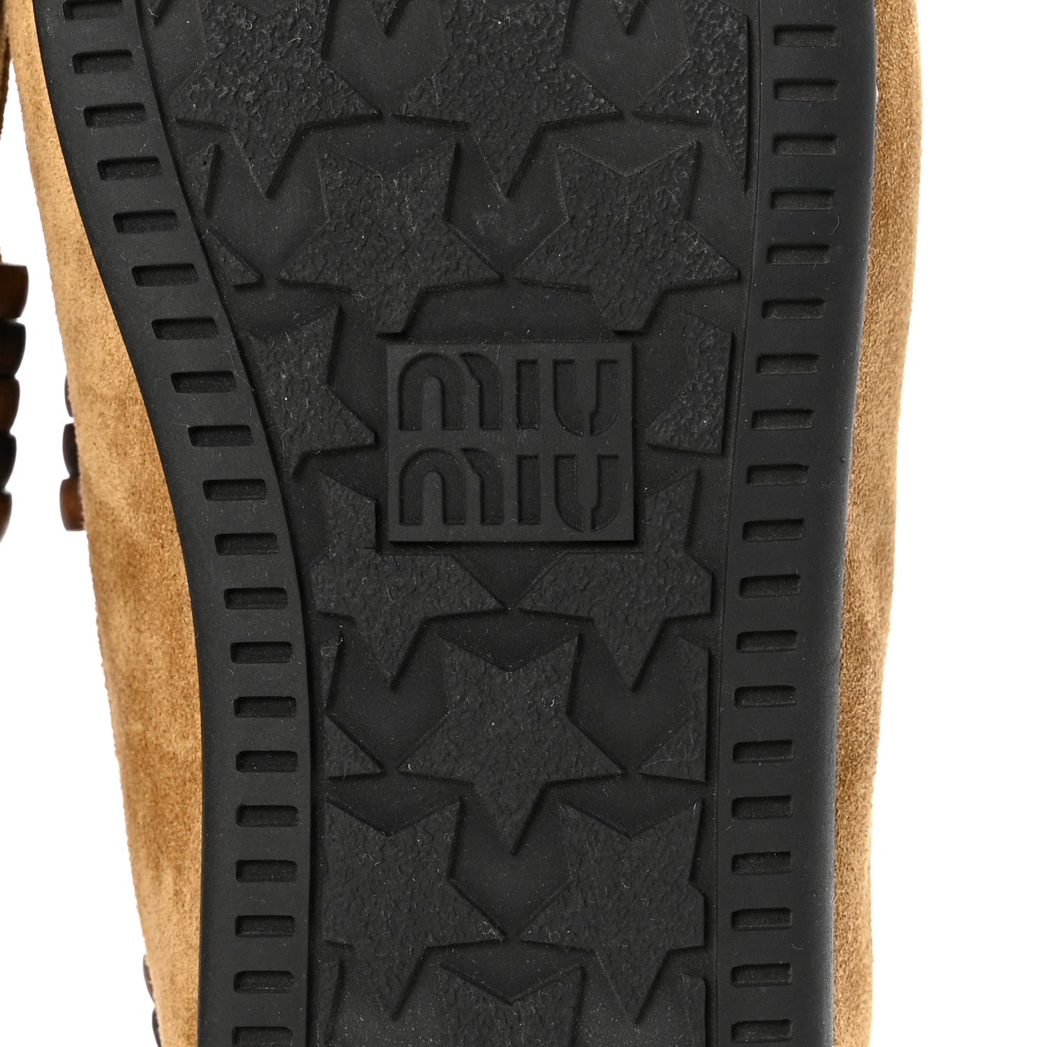 Miu Miu Suede Tassel Loafers 37 Olive Green 7 of 9