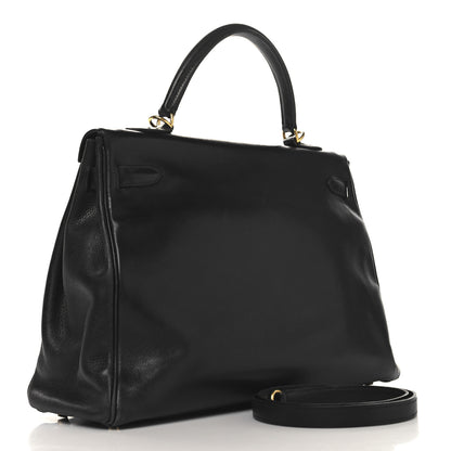 Hermes Evergrain Kelly Retourne 32 Black 3 of 21