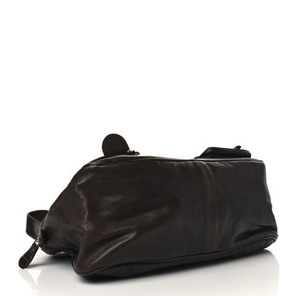 Christian Dior Calfskin Medium Gaucho Double Saddle Bag Brown 3 of 6