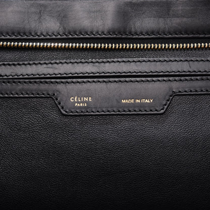 Celine Smooth Calfskin Suede Medium Tri-Color Trapeze Royal Blue 12 of 13